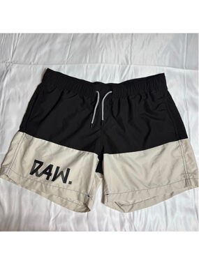 Men's G-Star Raw Swim Shorts XXL Black Beige